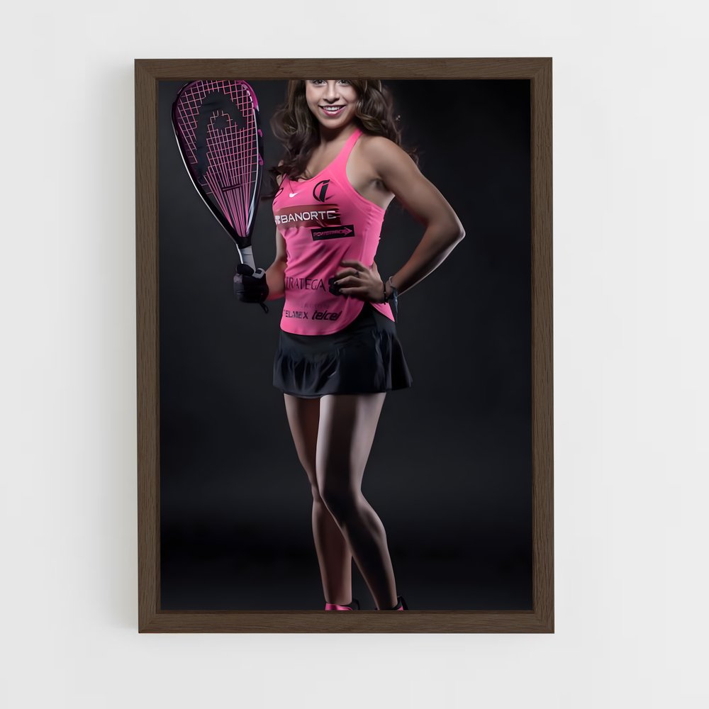 Poster Tennis en Rose – affiche Racquetball (vue 5)